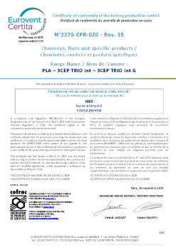 Certification CE – PLA