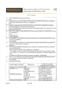 DoP PLA – N°111-2PLA-RPC